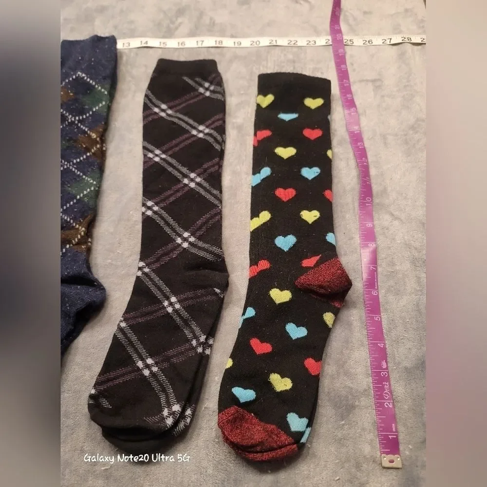 0467. EUC ~ 5 ~ Pair of Knee Socks ~ Fibromyalgia keeps me from wearing them 😪